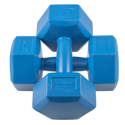 Гантель  Springos Hex 2 x 2.5 кг FA1033 - фото №6
